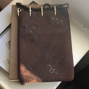 Inden Ya VTG Japanese deerskin drawstring bag New in Box